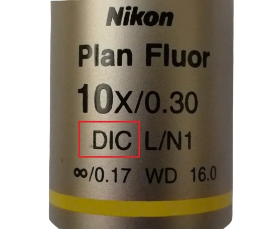 vật kính hiển vi DIC